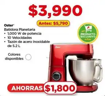 Bodega Aurrerá Oster Batidora Planetaria oferta