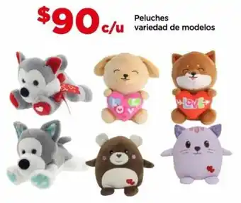 Bodega Aurrerá Peluches variedad de modelos oferta