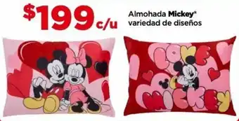 Bodega Aurrerá Almohada Mickey variedad de diseños oferta