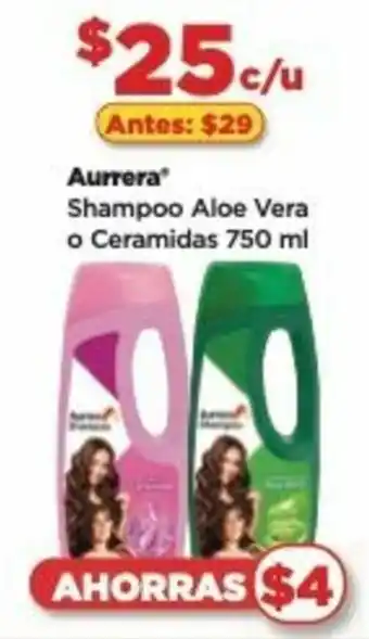 Bodega Aurrerá Aurrera Shampoo Aloe Vera o Ceramidas 750 ml oferta