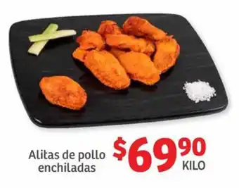 Soriana Híper Alitas de pollo enchiladas, kilo oferta
