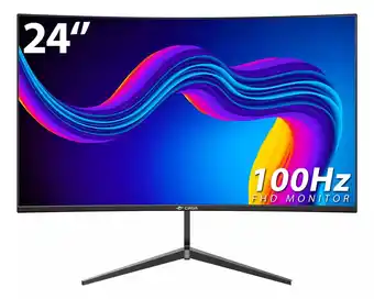 Mercado Libre Monitor gamer curvo Crua CR240QB led 24 negro 100V/200V oferta