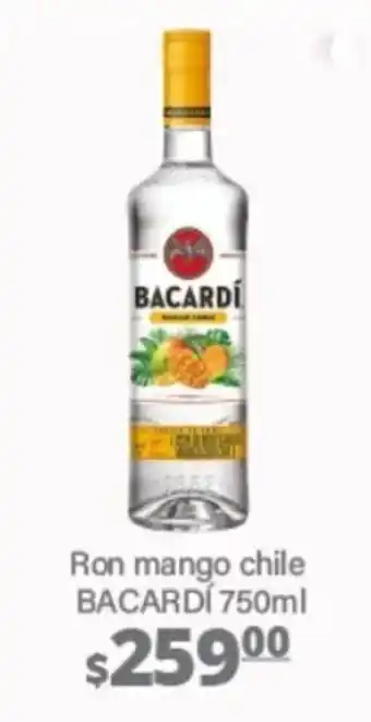 La Comer Ron mango chile BACARDI 750ml oferta
