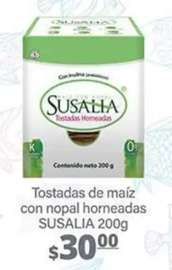 La Comer Tostadas de maíz con nopal horneadas SUSALIA 200g oferta