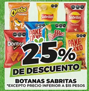 Merco BOTANAS SABRITAS oferta