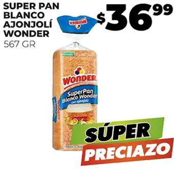 Merco SUPER PAN BLANCO AJONJOLÍ WONDER 567 GR oferta
