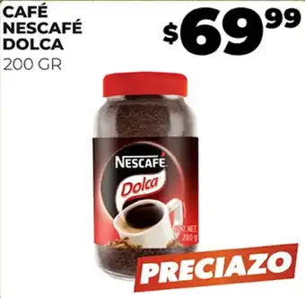Merco CAFÉ NESCAFÉ DOLCA 200 GR oferta