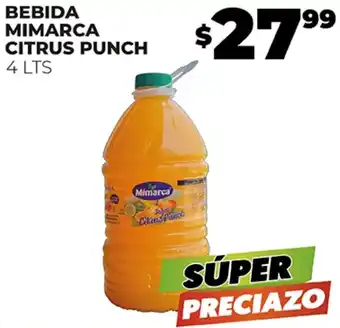 Merco BEBIDA MIMARCA CITRUS PUNCH 4 LTS oferta