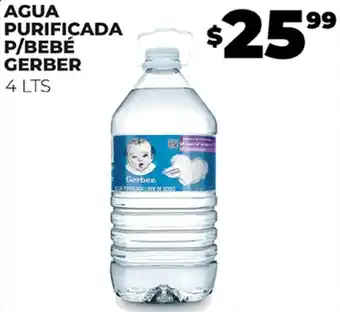 Merco AGUA PURIFICADA P/BEBÉ GERBER 4 LTS oferta