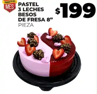 Merco PASTEL 3 LECHES BESOS DE FRESA 8" PIEZA oferta