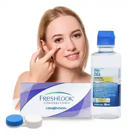 Mercado Libre Pupilentes De Color Freshlook Colorblends Graduados + Solu oferta