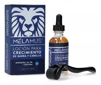Mercado Libre Mélamus Minoxidil 5% + Biotina | 60ml | Incluye Dermaroller oferta
