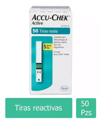 Mercado Libre Accu Chek Active Caja Con 50 Tiras Reactivas Color Verde oferta