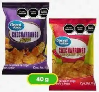 Bodega Aurrerá Great Value Chicharrones 40g oferta