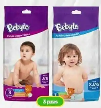 Bodega Aurrerá Bebyto XJ/6 3 pzas oferta