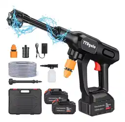 Mercado Libre 48v Pistola Inalámbrica Hidrolavadora Portátil Superpresión Color Negro oferta