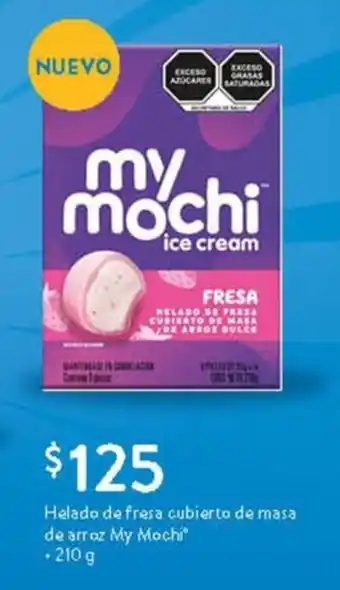 Walmart Helado de fresa cubierto de masa de arroz My Mochi 210 g oferta