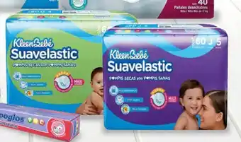 Pañales desechables KleenBebé Suavelastic 60 pzas Etapa 4-5