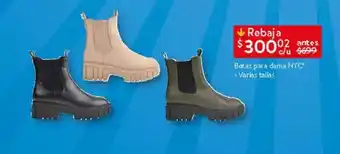 Botas para dama NYC Varias tallas
