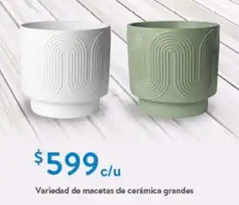 Walmart Variedad de macetas de cerámica grandes oferta