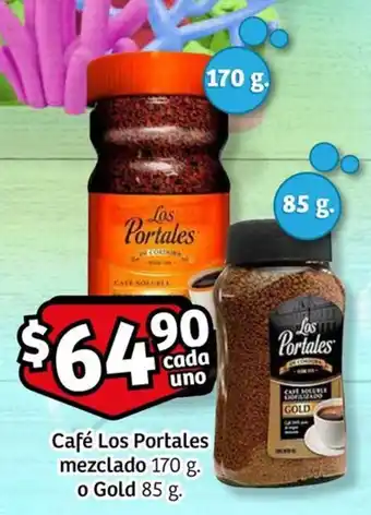 Soriana Mercado Café Los Portales mezclado 170 g. o Gold 85 g. oferta