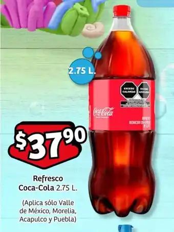 Soriana Mercado Refresco Coca-Cola 2.75 L. oferta