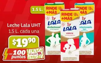 Soriana Mercado Leche Lala UHT 1.5 L. cada una oferta