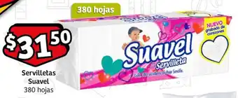 Soriana Mercado Servilletas Suavel 380 hojas oferta