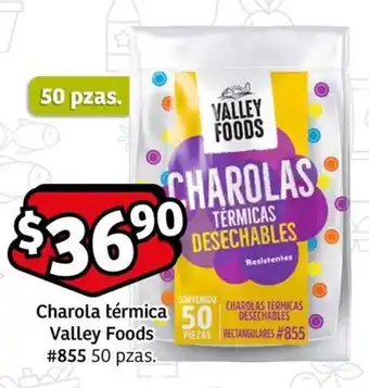 Soriana Mercado Charola térmica Valley Foods #855 50 pzas. oferta