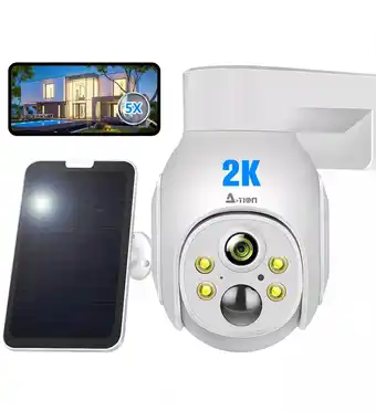 Mercado Libre Ation Solar Cámara De Seguridad Wifi 2k Ptz Con Batería oferta