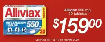 Alliviax 550 mg. 20 tabletas