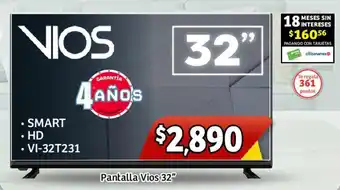 Soriana Mercado VIOS SMART TV MOD. VI-32T231 oferta