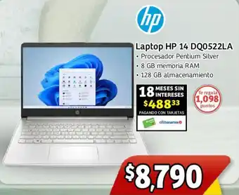 Soriana Mercado Laptop HP 14 DQ0522LA oferta