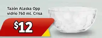 Soriana Mercado Tazón Alaska Opp vidrio 760 ml. Crisa oferta