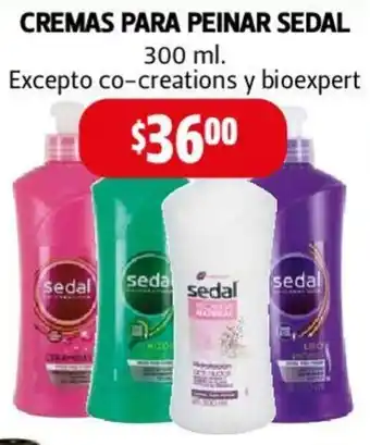 Farmacias Guadalajara CREMAS PARA PEINAR SEDAL 300ml oferta