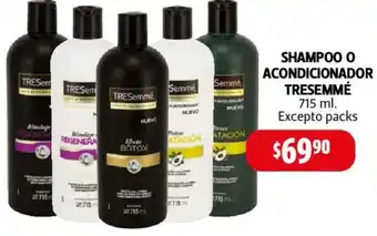 Farmacias Guadalajara SHAMPOO O ACONDICIONADOR TRESEMMÉ 715ml oferta