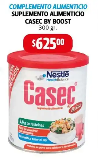 Farmacias Guadalajara COMPLEMENTO ALIMENTICIO SUPLEMENTO ALIMENTICIO CASEC BY BOOST 300gr oferta