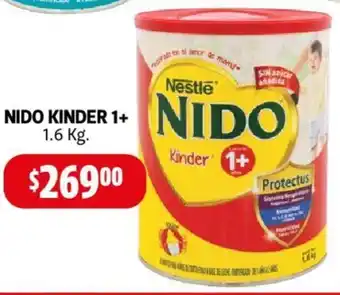 Farmacias Guadalajara NIDO KINDER 1+ 1.6kg oferta
