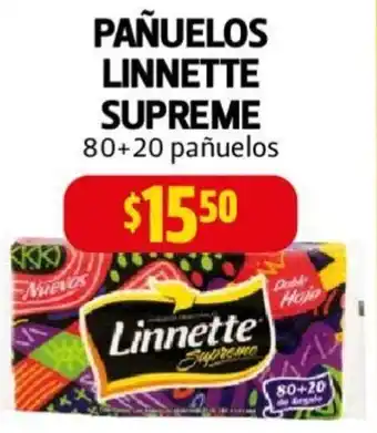 Farmacias Guadalajara PAÑUELOS LINNETTE SUPREME 80+20 pañuelos oferta