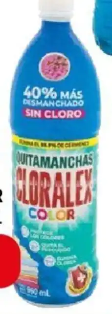 Farmacias Guadalajara LIMPIADOR CLORALEX COLOR QUITA MANCHAS 950ml oferta