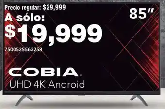 City Club COBIA UHD 4K Android 85" oferta