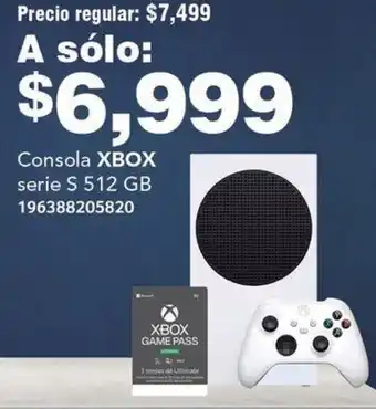 Consola XBOX serie S 512 GB