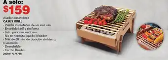 City Club CASUS GRILL Asador instantáneo oferta