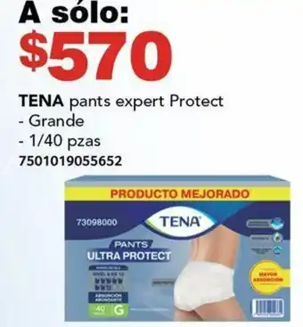 City Club TENA pants expert Protect 1/40pzas oferta