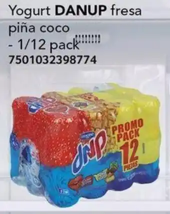 City Club Yogurt DANUP fresa piña coco 1/12 pack oferta