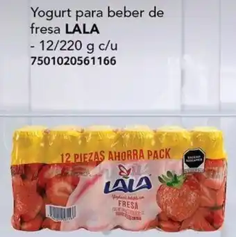 City Club Yogurt para beber de fresa LALA 12/ 220g oferta