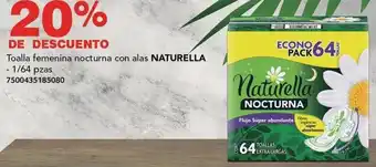 City Club Toalla femenina nocturna con alas NATURELLA 1/64pzas oferta