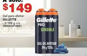 City Club Gel para afeitar GILLETTE 2/198g oferta