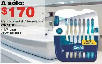 City Club Cepillo dental 7 beneficios ORAL B 1/7pzas oferta