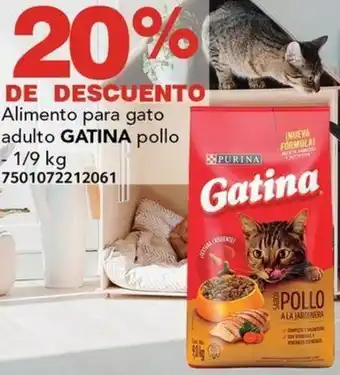 City Club Alimento para gato adulto GATINA pollo 1/9kg oferta